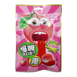 酸小媚酸小媚爆酸果（白桃味、草莓味、青柠味、葡萄味）24克