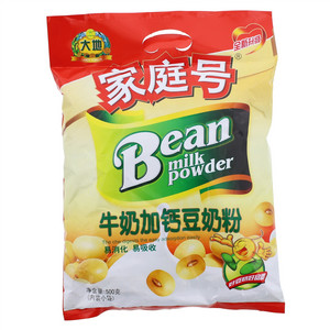 大地家庭号牛奶加钙豆奶粉