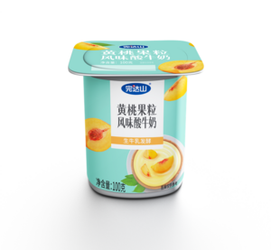 完达山黄桃果粒风味发酵乳