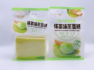 乃一口抹茶豆乳味蒸蛋糕