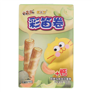 康师傅彩笛卷哈密瓜味夹心蛋卷