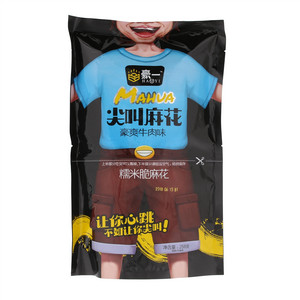 豪一糯米脆麻花-豪爽牛肉味（含油型膨化食品）