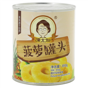 果太太菠萝罐头