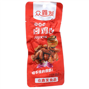 众鑫发香辣味卤鸡心