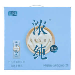 君乐宝浓纯纯味巴氏杀菌热处理风味发酵乳