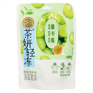 徐福记茶妍轻冻青提绿茶味蒟蒻果冻