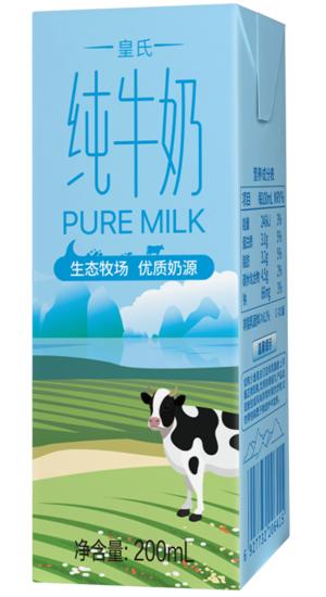 皇氏乳业纯牛奶