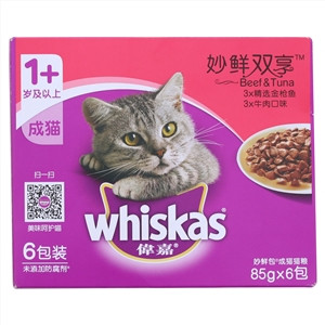 whiskas偉嘉妙鲜包成猫猫粮