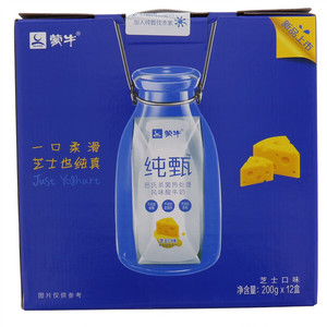 蒙牛纯甄酸牛奶(芝士口味)200g*12盒