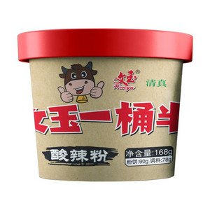 文玉一桶半酸辣粉168克每桶