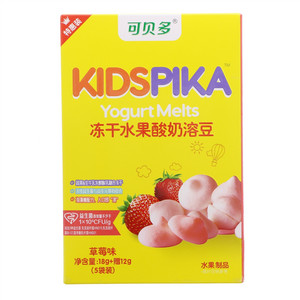 KIDSPIKA可贝多草莓味冻干水果酸奶溶豆