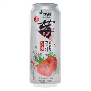 蓝希Blue Hope肉多多草莓果粒果汁饮料