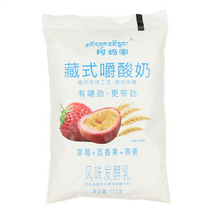 阿妈家草莓＋百香果＋燕麦藏式嚼酸奶