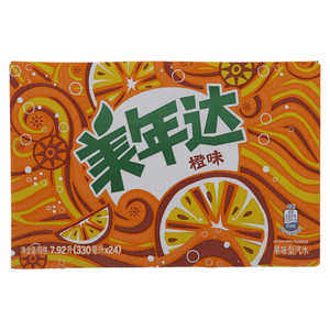 美年达橙味果味型汽水