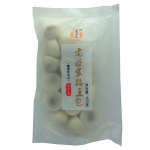 老母家糯米红小豆粘豆包