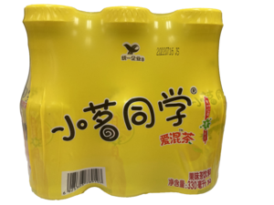 统一小茗同学爱混茶青柠红茶撞柑皮果味茶饮料
