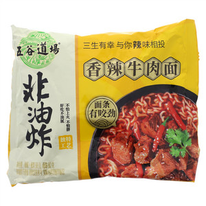五谷道场香辣牛肉面