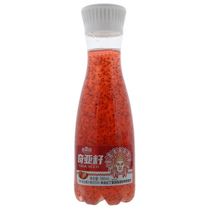 维果命奇亚籽草莓果汁果粒饮料
