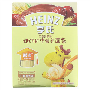 亨氏金装智多多猪肝红枣营养面条