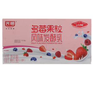 光明多莓果粒风味发酵乳100克*8