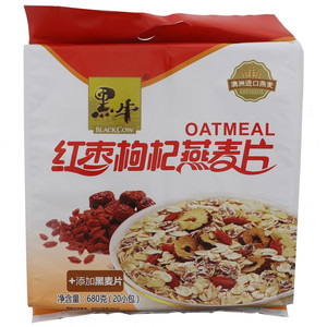 黑牛红枣枸杞燕麦片（托盘立袋）680g