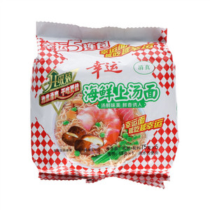 幸运海鲜上汤风味油炸方便面