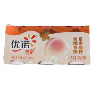 优诺优丝白桃果粒风味发酵乳