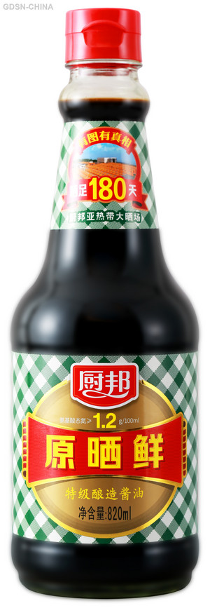 820ml厨邦原晒鲜酱油