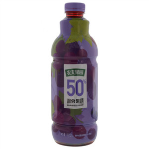 农夫果园葡萄+蓝莓+桑葚+黑加仑+苹果+紫胡萝卜50%混合果蔬汁饮料