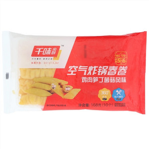 千味央厨鸡肉笋丁蘑菇风味空气炸锅春卷