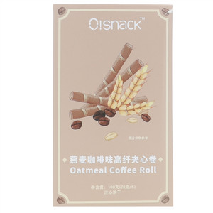 O!Snack燕麦咖啡味高纤夹心卷