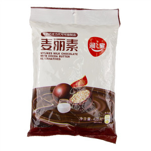 润之家麦丽素牛奶巧克力代可可脂制品