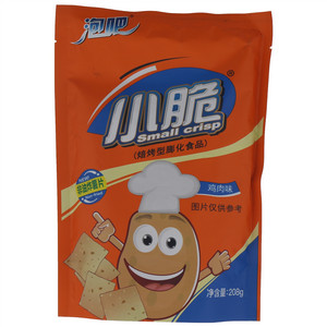 泡吧小脆鸡肉味焙烤型膨化食品