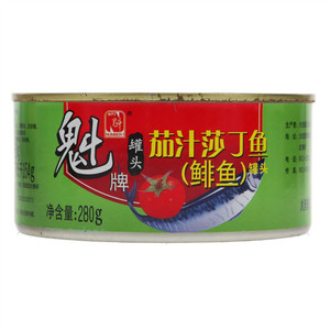 魁牌茄汁鲱鱼罐头