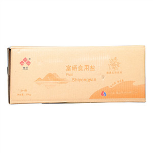 鲁晶牌加碘立袋富硒食用盐箱装（健康生活系列）