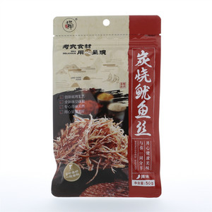 手把鲜炭烧鱿鱼丝辣味50g