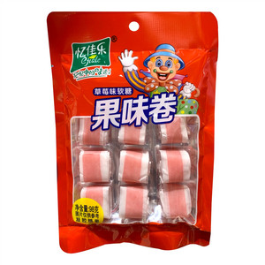 忆佳乐草莓味软糖果味卷