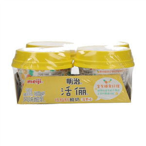 meiji明治活俪菠萝味低脂肪酸奶