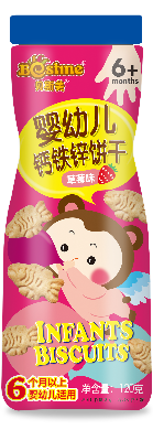 婴幼儿钙铁锌饼干（草莓味）