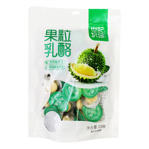 世纪牧场榴莲味果粒乳酪
