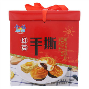金福红豆手撕面包（面包+沙琪玛礼盒）
