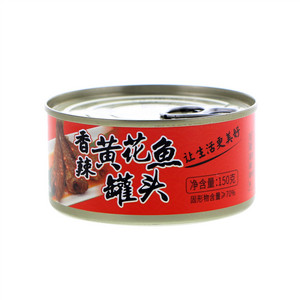 宏业香辣黄花鱼罐头