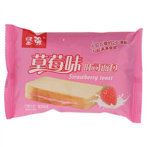 坚强草莓味吐司面包