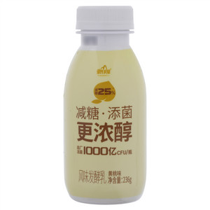 皇氏乳业黄桃味风味发酵乳