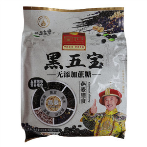 皇世无添加蔗糖黑五宝燕麦片 