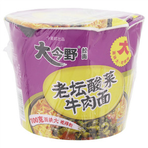 大今野老坛酸菜牛肉面