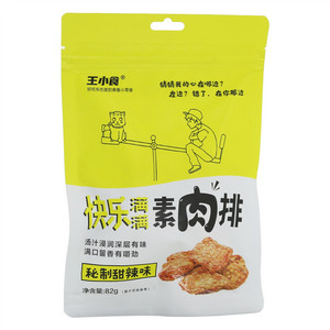 王小食秘制甜辣味手撕素肉排