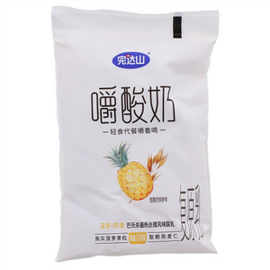 完达山菠萝+燕麦嚼酸奶巴氏杀菌热处理风味酸乳
