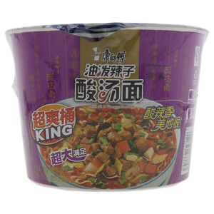 康师傅大食桶 油泼辣子酸汤面（清真）