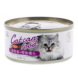 金枪鱼+鲣鱼宠物零食·猫罐